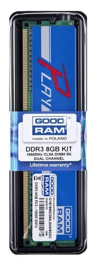 Pamięć DIMM DDR 3 GOODRAM Play GYB1866D364L9AS/8GDC, 1866 MHz, 8 GB, 9 CL GoodRam