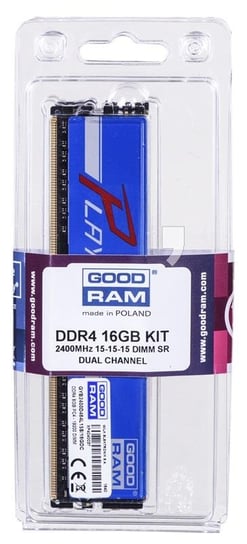 Pamięć DIMM DDR4 GOODRAM Play, 16 GB, 2400 MHz, 15 CL GoodRam