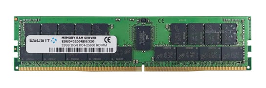 Pamięć RAM 1x 32GB ESUS IT ECC REGISTERED DDR4 2Rx8 3200MHz PC4-25600 RDIMM | ESUD43200RD8/32G ESUS-IT