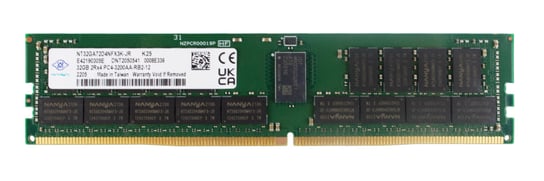 Pamięć RAM 1x 32GB Nanya DDR4 2Rx4 3200MHz PC4-25600 ECC REGISTERED  | NT32GA72D4NFX3K-JR NANYA