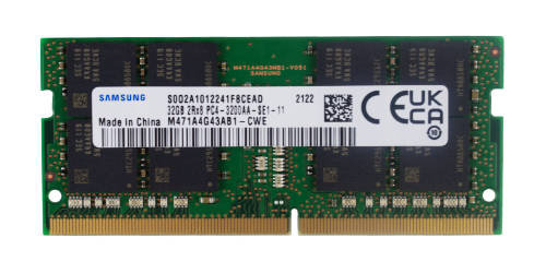Pamięć RAM 1x 32GB Samsung DDR4 2Rx8 3200MHz PC4-25600 SO-DIMM  | M471A4G43AB1-CWE Samsung Electronics