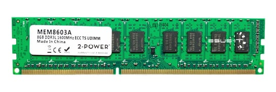 Pamięć RAM 1x 8GB 2-POWER ECC UNBUFFERED DDR3  1600MHz PC3-12800 UDIMM | MEM8603A 2-POWER