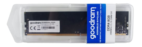 Pamięć RAM 1x 8GB Goodram DDR4 1Rx8 2666MHz PC4-21300 NON-ECC  | GR2666D464L19S/8G GoodRam