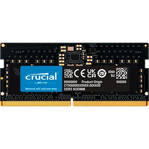 Pamięć RAM Crucial 8 GB DDR5 4800 MHz CL40 do laptopa CT8G48C40S5 Crucial