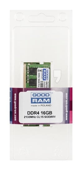 Pamięć SO-DIMM DDR 4 GOODRAM GR2133S464L15/16G, 16 GB, 2133 MHz, 15 CL GoodRam