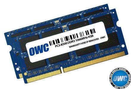 Pamięć SO-DIMM DDR3 OWC, 8 GB, 1066 MHz, 7 CL OWC
