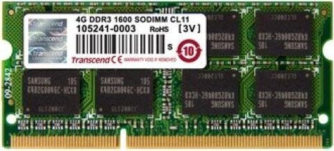 Pamięć SO-DIMM DDR3 TRANSCEND TS512MSK64W6H, 4 GB, 1600 MHz, 11 CL Transcend