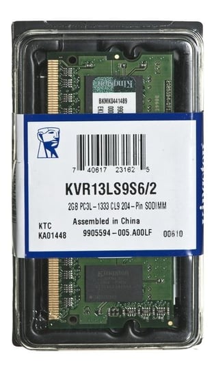 Pamięć SODIMM DDR3 KINGSTON KVR13LS9S6/2, 2 GB, 1333 MHz, CL9 Kingston