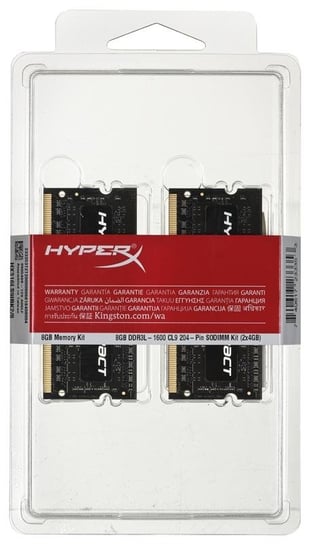 Pamięć SODIMM DDR3-L HYPERX Impact HX316LS9IBK2/16, 16 GB, 1600 MHz, CL9 Kingston