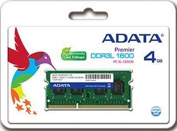 Pamięć SODIMM DDR3L ADATA ADDS1600W4G11-S, 4 GB, 1600 MHz, CL11 ADATA