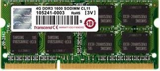 Pamięć SODIMM DDR3L TRANSCEND TS512MSK64W3N, 4 GB, 1333 MHz, CL9 Transcend