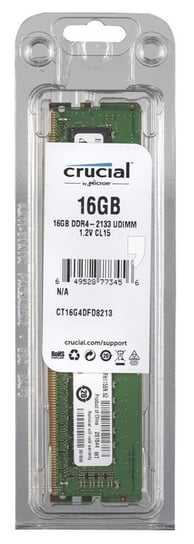 Pamięć UDIMM DDR 4 CRUCIAL CT16G4DFD8213, 16 GB, 2133 MHz, 15 CL Crucial
