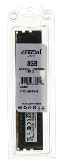 Pamięć UDIMM DDR3L CRUCIAL, 8 GB, 1600 Mhz, 11 CL Crucial