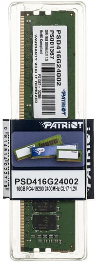 Pamięć UDIMM DDR4 PATRIOT Signature PSD416G24002, 16 GB, 2400 MHz, 15 CL Patriot
