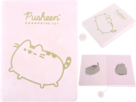Pamiętnik pluszowy Pusheen The Cat różowy, A5, 96 kartek kot St.Majewski