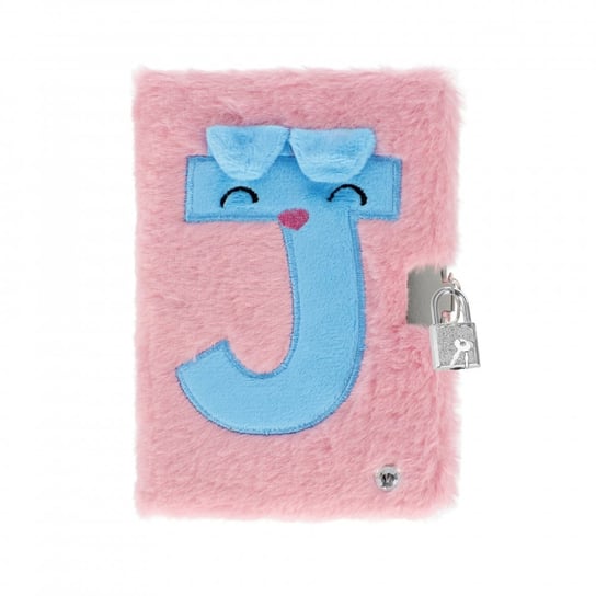 Pamiętnik pluszowy zamykany Pink "J" świecący  STARPAK Inna marka