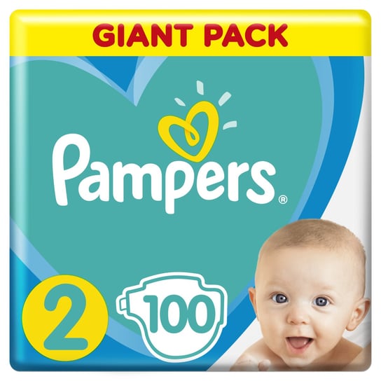 Pampers, Active Baby, pieluchy jednorazowe, rozmiar 2, Mini, 4-8 kg, 100 szt. Pampers