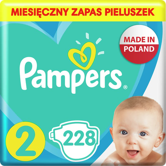 Pampers, Active Baby, Pieluszki jednorazowe, rozmiar 2, Mini, 4-8kg, 228 szt. Pampers