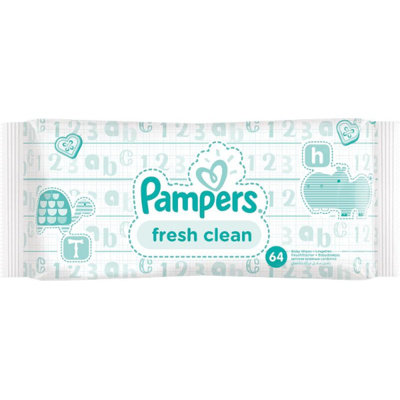 Pampers, Baby Fresh Clean, Chusteczki nawilżane, 64szt. Procter & Gamble
