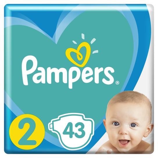 Pampers, New Baby, Pieluchy jednorazowe, rozmiar 2, Mini, 4-8 kg, 43 szt. Pampers