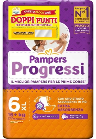 Pampers Pampersy Progressi Rozmiar 6 17 szt 16+ Kg Pampers