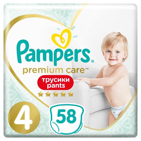 Pampers Premium Care Pants Maxi pieluszki jednorazowe, rozmiar 4, 9-15 kg, 58 szt. P&G