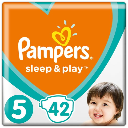 Pampers, Sleep&Play, Pieluchy jednorazowe, rozmiar 5, Junior, 11-16 kg, 42 szt. Pampers