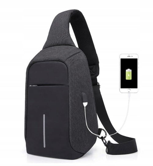 Pan i Pani Gadżet, Plecak z antykradzieżowym portem USB, czarny, 31x18x10 cm Pan i Pani Gadżet
