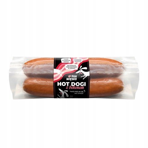 Pan Mięsko Hot Dogi Z Bekonem Dla Psa 4Szt. 220G PAN MIĘSKO