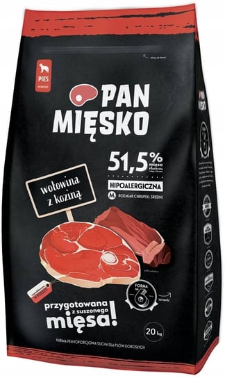 Pan Mięsko Wołowina Z Koziną Xs 20Kg PAN MIĘSKO