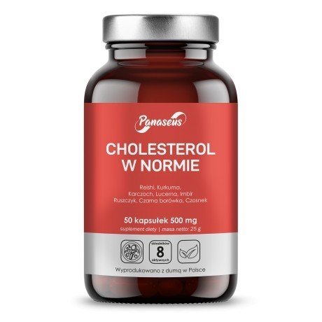 Panaseus Cholesterol w normie Suplement diety, 50 kaps. 500 mg Yango