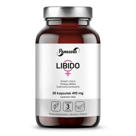 Panaseus Libido Kobieta - Suplement diety, 50 kapsułek płodność Panaseus