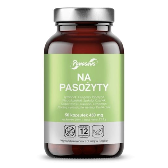 Panaseus Na Pasożyty Suplement diety, 50 kaps. tymianek oregano piperyn Panaseus