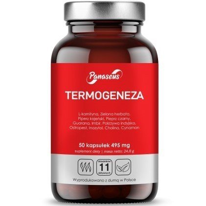 Panaseus Termogeneza – Suplement diety, 50 kaps. odchudzanie Panaseus