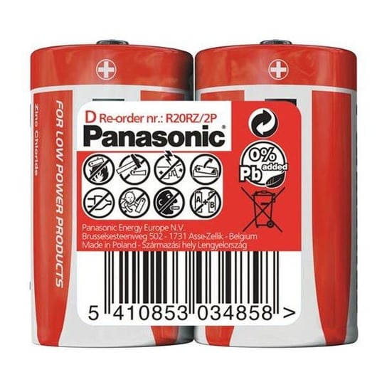 Panasonic Bateria Cynkowo Węglowa R20D 2 Sztuki Panasonic