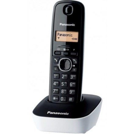 Panasonic Cordless KX-TG1611FXW Black/White, Caller ID, Phonebook capacity 50 entries, Built-in display, Wireless connection, Panasonic