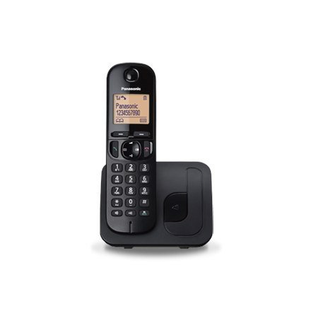 Panasonic Cordless KX-TGC210FXB Black, wbudowany wyświetlacz, Speakerphone, Caller ID, pojemność książki telefonicznej 50 wpisów Panasonic