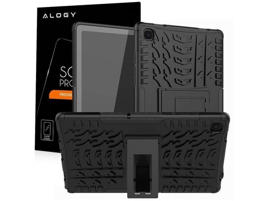 Pancerne etui Alogy do Samsung Galaxy Tab A7 T500/T505 czarne + Szkło Alogy Alogy