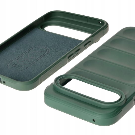 Pancerne etui Bizon Case Tur do Google Pixel 9, ciemnozielone Bizon
