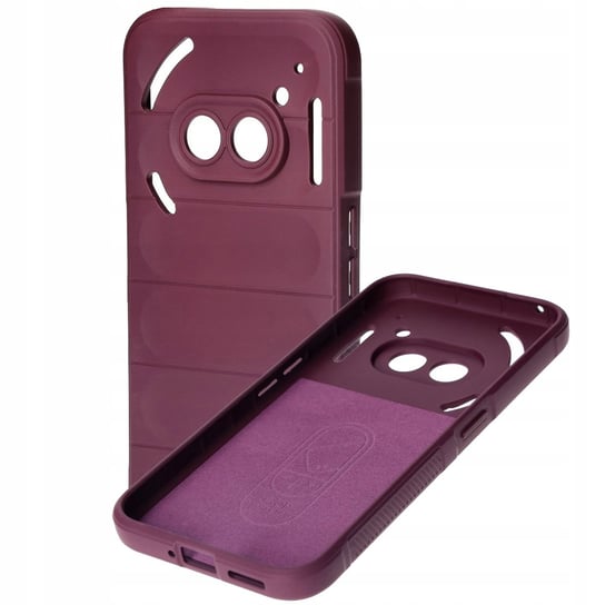 Pancerne etui Bizon Case Tur do Nothing Phone (2a), ciemnofioletowe Bizon