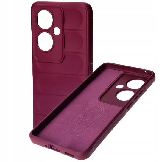 Pancerne etui Bizon Case Tur do Oppo Reno11 F 5G, ciemnofioletowe Bizon