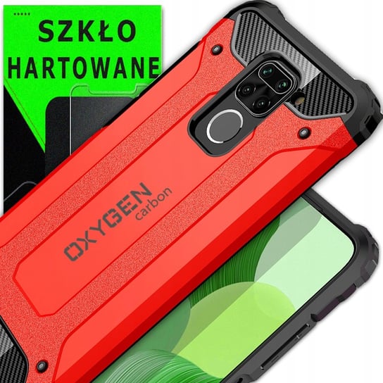 Pancerne etui do Redmi Note 9 OXYGEN CR +Szkło 9H OXYGEN