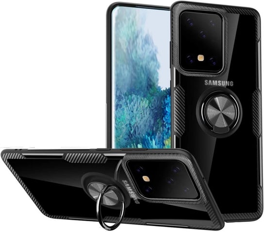 Pancerne Etui plus Ring do Samsung Galaxy S20 Ultra czarny Braders