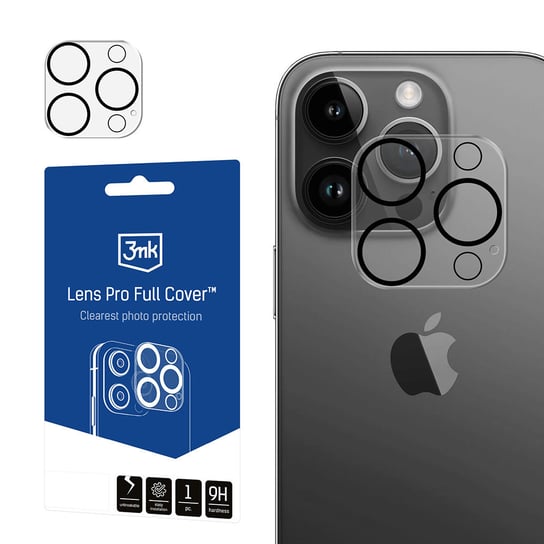 Pancerne Szkło 9H Na Obiektyw Aparatu Do Iphone 12 Pro Max - 3Mk Lens Pro Full Cover 3MK
