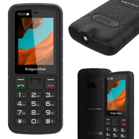 Pancerny  telefon  IRON 4  dual sim 4G  IP68 IP69K  Kruger&Matz Krüger&Matz