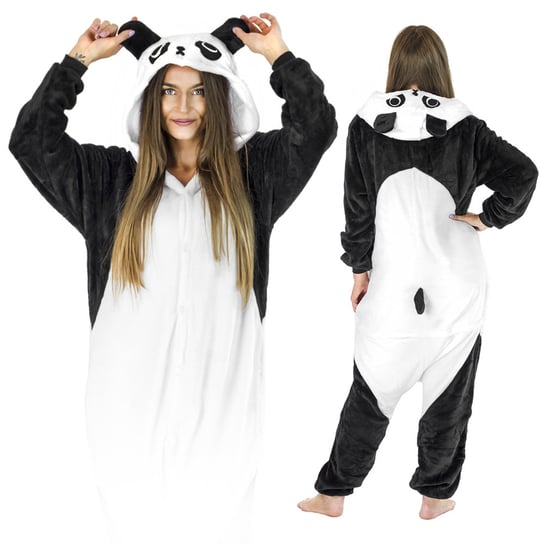 Panda Kigurumi Onesie Dres Piżama Kombinezon Panda Kigurumi Onesie Dres Piżama Kombinezon M Zolta