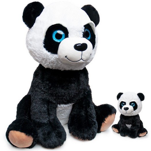 Panda Z Małą Pandą Przytulanki Duże Oczy Miś Plusz Landahl