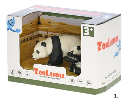 Panda Z Młodymi 4,5-10 Cm 09627 Hero Inny producent