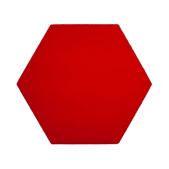 Panel akustyczny ścienny 3d WallMarket, Dekoracja ścienna 3d, Heksagon czerwony 32x27,7x3,5 cm WallMarket