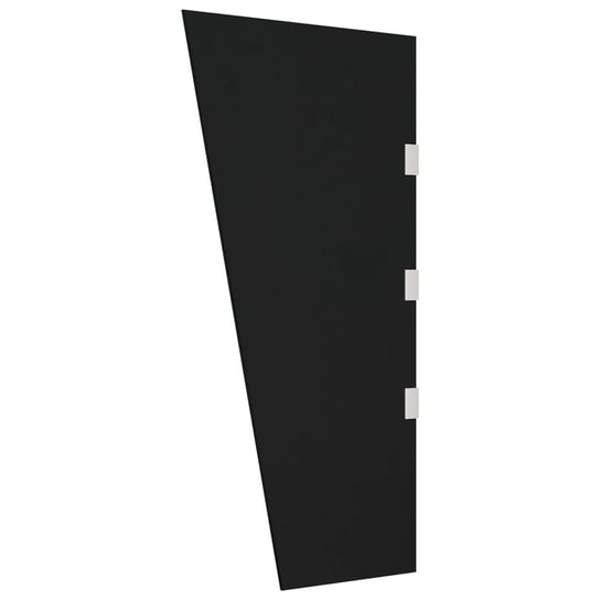 Panel boczny do zadaszenia drzwi, czarny, 30/50x10 Zakito